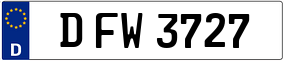 Trailer License Plate